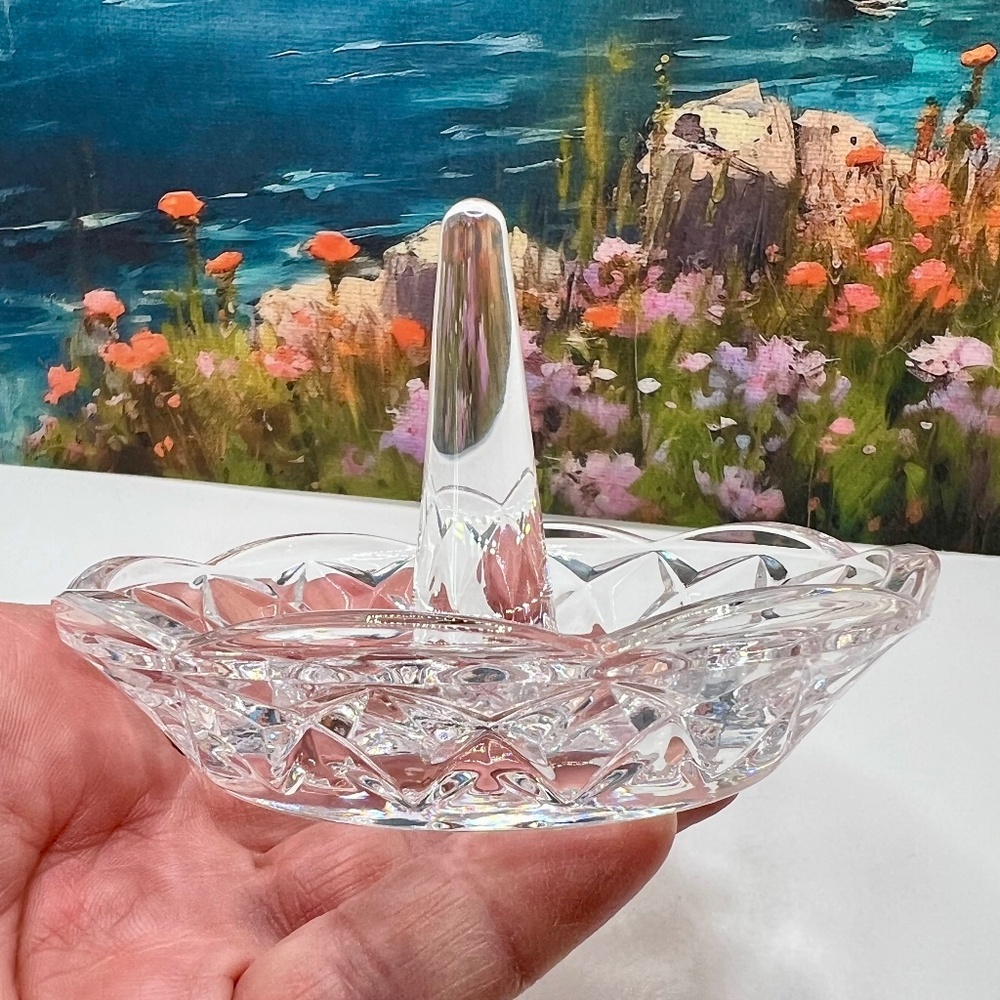 SALE 3/$20**Ring Dish Shannon Lead Crystal by Goddinger - Picture 4 of 5
